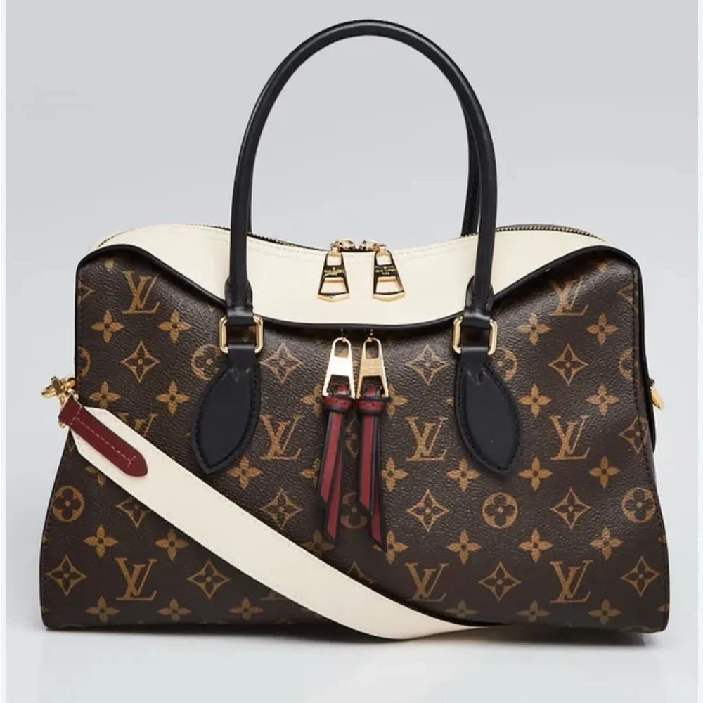 LOUIS VUITTON Monogram Canvas And Tricolor Leather Tuileries NM Bag - Picture 1 of 13